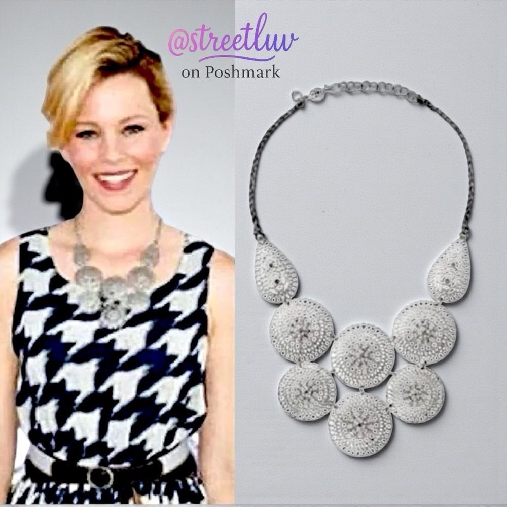 Stella & Dot Medina Medallion Statement Piece Necklace